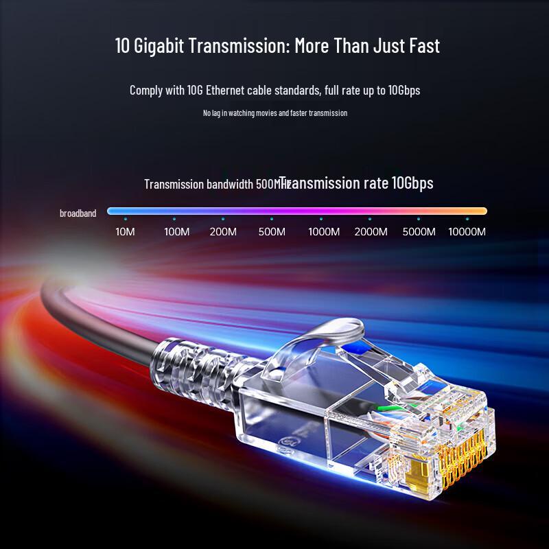BIAZE Cat6A 10 Gigabit Slim Ethernet Patch Cable