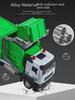 Large Alloy Sanitation Truck Toy with Garbage Classification Buckets - Perfect Birthday Gift for Boys