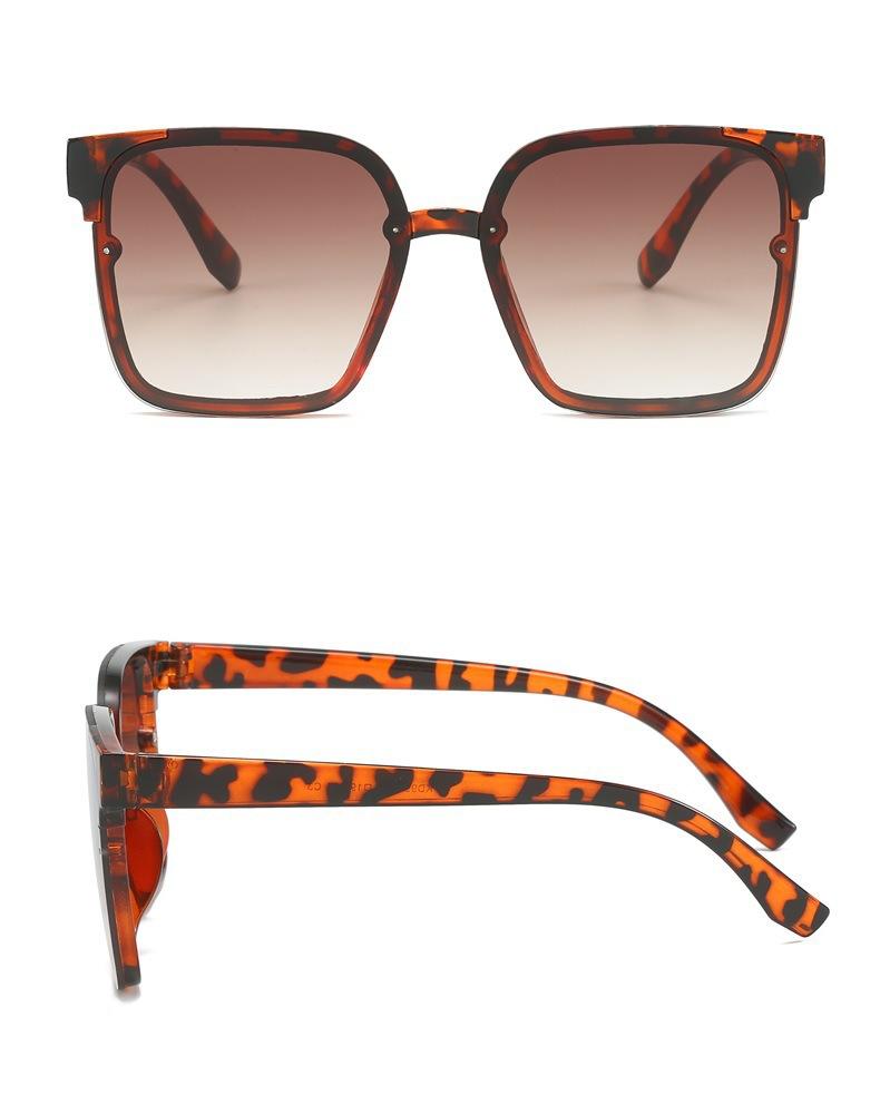 Sunglasses Women'S Personality Retro Large Frame Square Ink Street Glasses