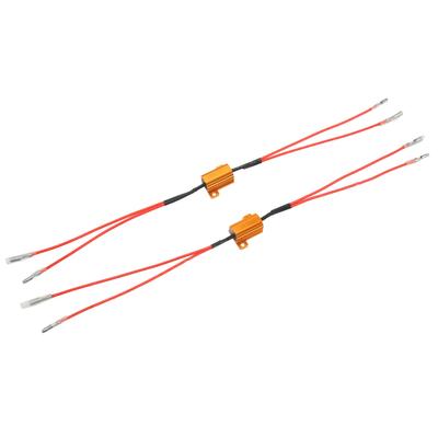 2 Pcs Error Free Load Resistor LED Light Bulbs Wiring Adapters for Daytime Running Fog Light