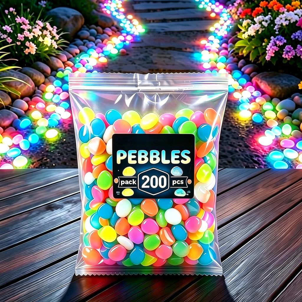 Colorful Decorative Garden Stones,Weather Resistant Gravel Set,For Pathway Patio Yard Backyard And Raised Bed Plant Use