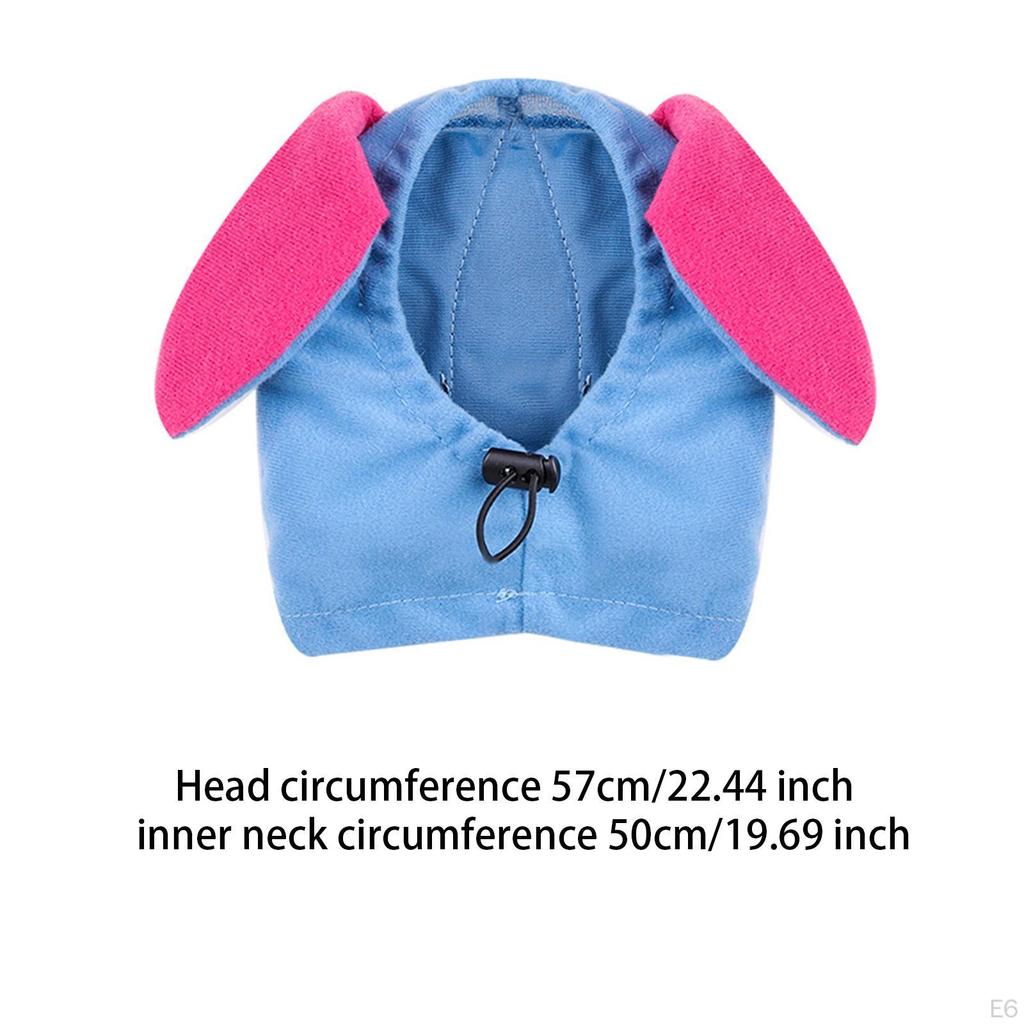 Cute Dog Costume Hat Party Cap Dress up Winter Warm Head Wrap Small Pet Headwear for Photo Props