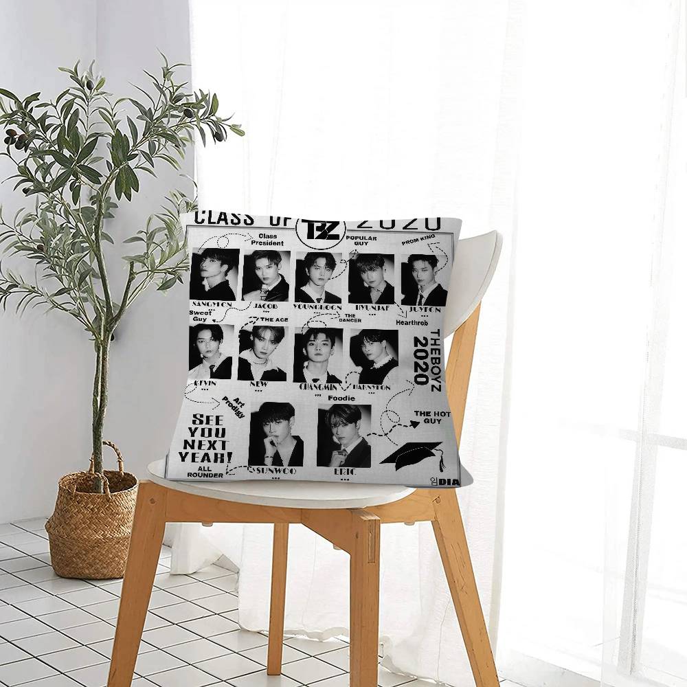 Cushion Cover Pillowcase Upholstery Sofa Throw Pillow Home Decor Pillowcas Korean The Boyz Group Album