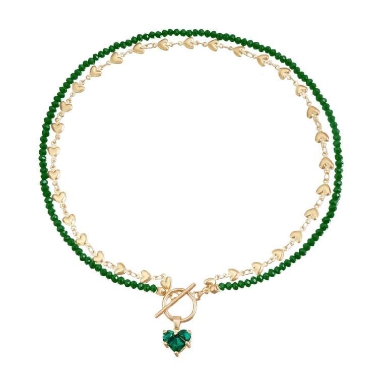 Sophisticated Zircon Heart Pendant Necklace with Black Chain Adds Elegant Charm to Any Stylish Outfits Daily Casual Use