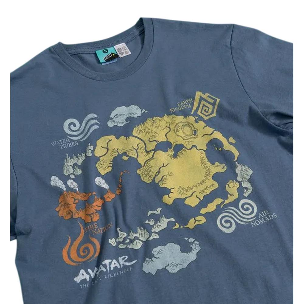 Avatar: The Last Airbender Unisex Adult World Map T-Shirt