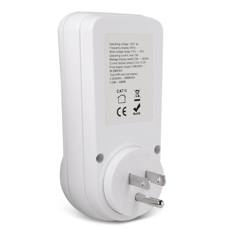 Digital Wattmeter AC Energy Power Meter 110V-230V Socket Power Monitor EU/US/UK Electricity Meter for Energy Saving