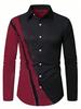 Slim Fit Men's Long Sleeve Dress Shirt, Ideal for Business and Formal Wear