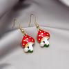 S925 Silver Needle Mushroom Earrings: Trendy Cartoon Design for a Fresh Summer Look