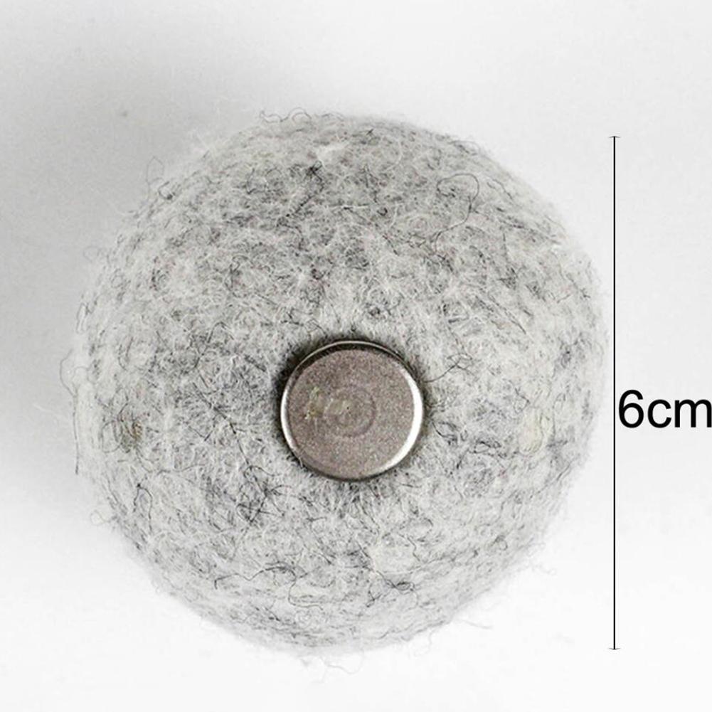 Interactive Funny Cat Ball Teaser Catnip Capsule Faux Wool Ball Catmint Chew Pet Toy