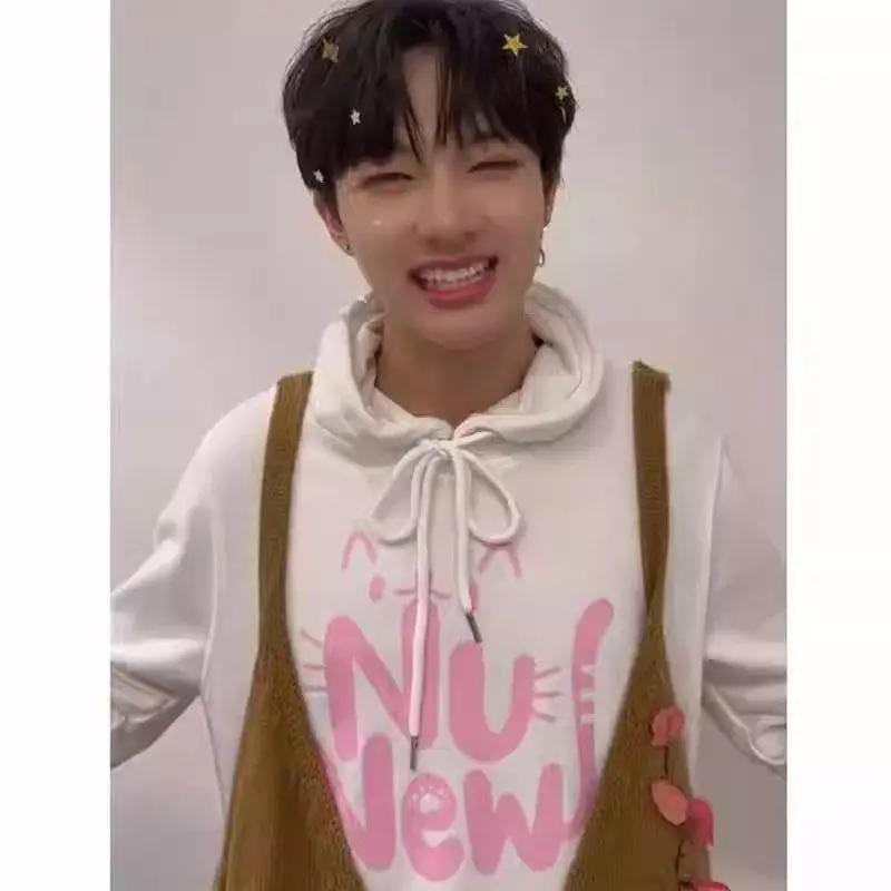 Thailändisches Drama Cutie Pie CutiePieSeries ZeePruk NuNew ZeeNunew ZeeNew Übergroßer Damen-/Herren-Hoodie Sweatshirt Lässiger Trainingsanzug