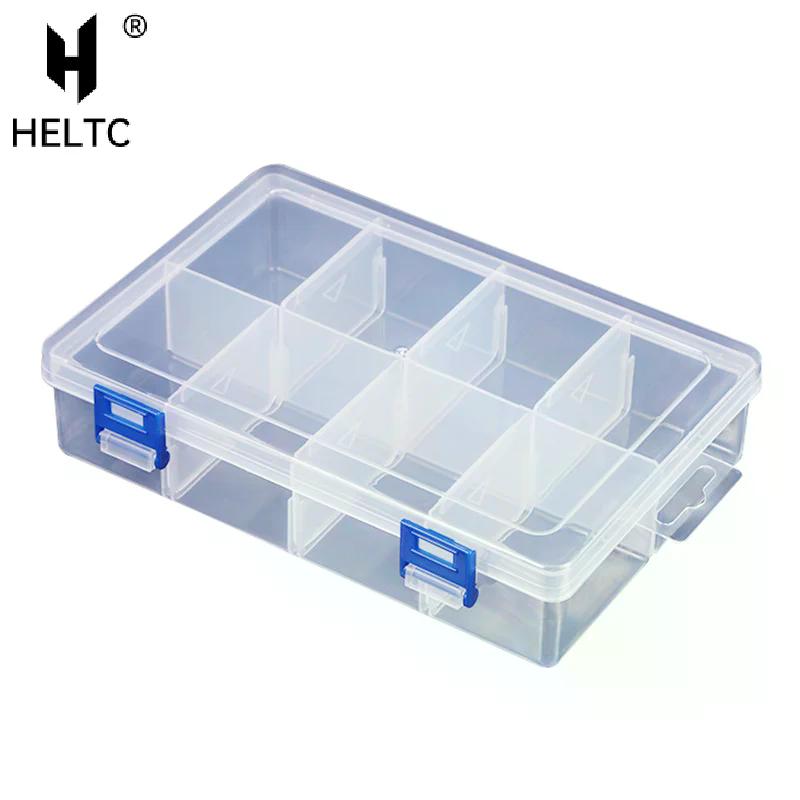 Multifunctional Tool Case 20*13.5*4.5cm Large 8 Grids Plastic Storage Box Screw Electronic Component Transparent Organizer