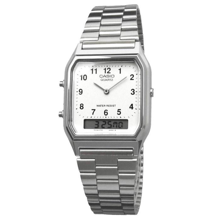 Casio AQ-230A-7B Analog-Digital Quartz Men's Watch Silver