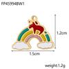 CARLIDANA Colorful Heart Shaped Gold Plated Stainless Steel Pendant Designs Rainbow Star Trendy Cloud Charms for DIY Jewelry