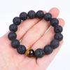 Men's Handmade Volcanic Stone Beaded Bracelet - European & American Style