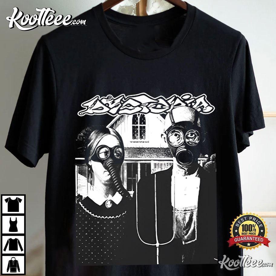 Dystopia Band Gas Mask Black Unisex S-5XL T-Shirt DM278 Unisex T-Shirt L