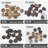 Natural Retro Coconut Shell Round Buttons for Children's Clothing