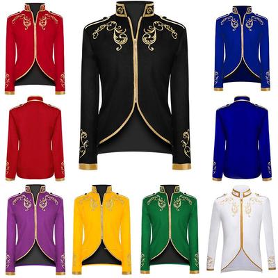 Men's Medieval Palace Style Embroidered Jacket - 2025 Spring/Autumn Performance COS Costume