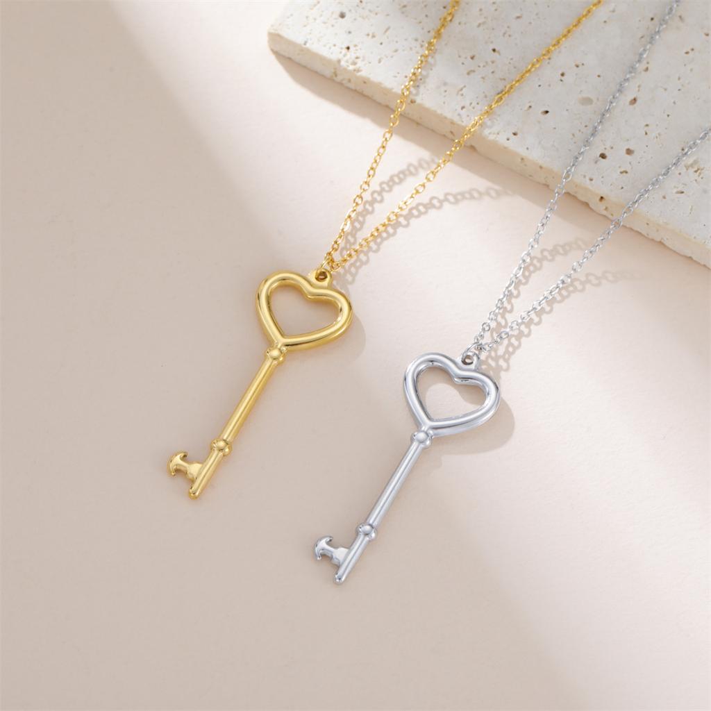Collane Forma Chiave di San Benedetto Acciaio Inossidabile San Benito Collana Amuleto per Uomini Donne Gioielli Cristiani Regali