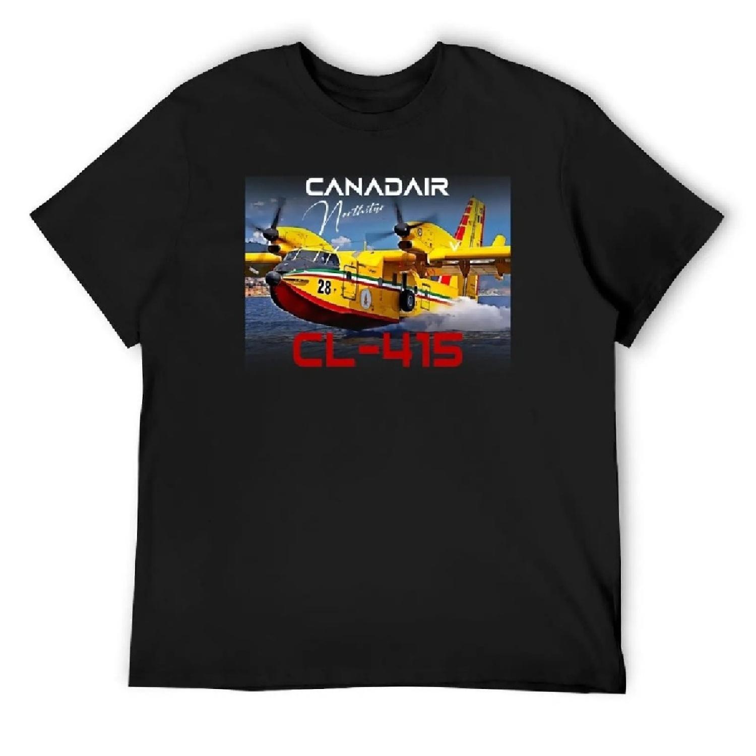 

Canadair cl-415 Northstar firebomber Aircraft T-Shirt vintage graphic tee man clothes tees anime t shirts mens funny t shirts XXXXXL чёрный