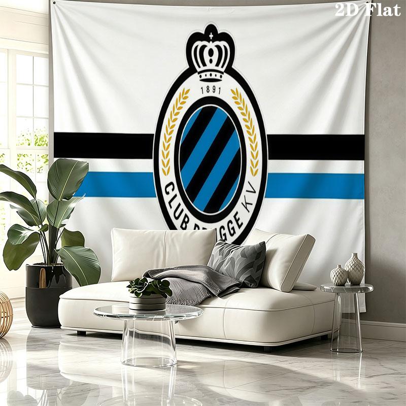 Club Brugge Wall tapestry, aesthetic printed fabric blanket, suitable for bedroom, living room, and home decor.