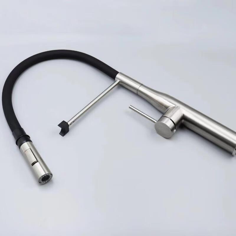 MDNG Silicone Tube Pull-Out Kitchen Faucet