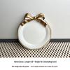 3D Resin Bow Macaron Color Desktop Ornament and Photography Prop Tray