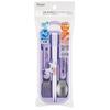 Skater Bento Trio Set and Fork Love Unicorn Made In Japan (TACC2AG-A) - Chopsticks, Spoon, - Design, Kids', Antibacterial, Easy-Opening, Slide-Open