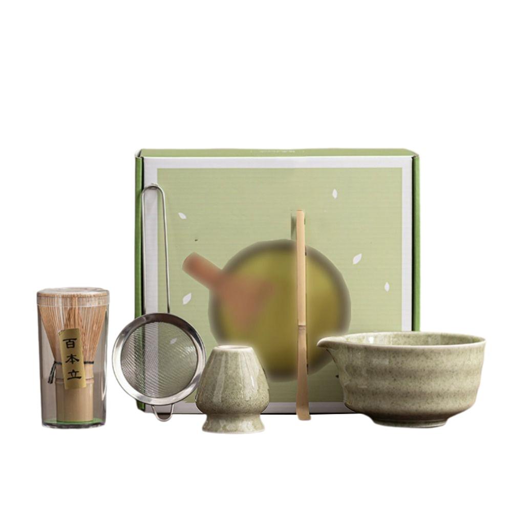 5Pcs/Set Tea Sticks Japanese Matcha Tea Set Reusable Chasen Traditional Matcha Gift  Home Brewing