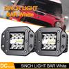 5" Flush Mount LED Work Light Bar OffRoad 12V 24V Spot Flood LED Light Bar for Car Boat SUV 4x4 Truck Jeep ATV Headlight