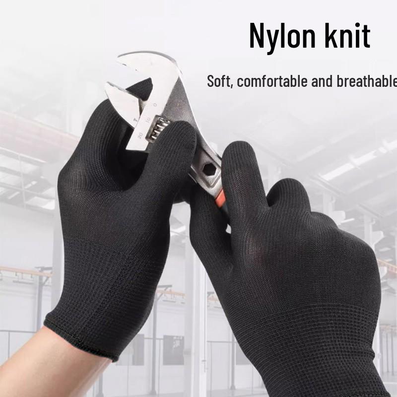 Newcomer Exclusive: 5 Pairs of Breathable, Non-Slip, Wear-Resistant Nylon Work Gloves for All Seasons with Free Shipping