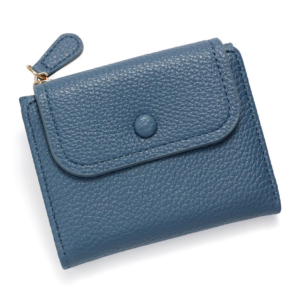 Women's Multifunctional PU Lychee Pattern Coin Purse and Wallet