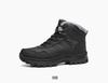 Red Dragonfly Men's High-Top Winter Snow Boots - Warm, Thickened Velvet, Non-Slip Sole, Casual Style.