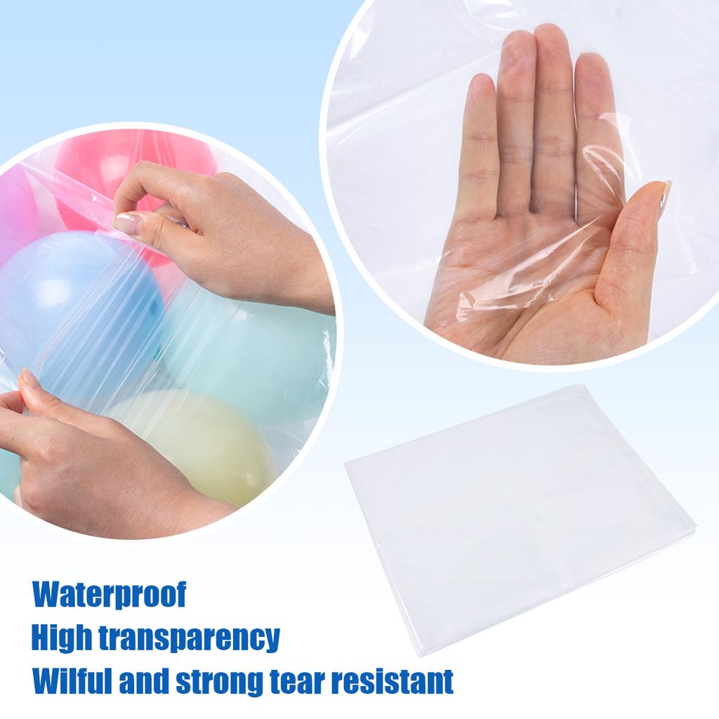 1pcs Plastic Balloon Bags 1.5x2.5m Transparent Giant Storage Bags Balloon Transport Clear Large Bag for Birthday Christmas decor
