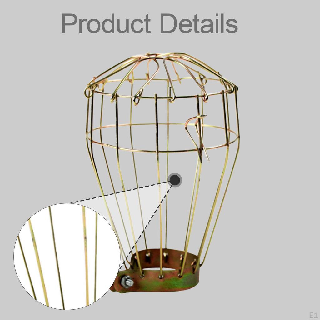 Reptile Heat Lamp Guard Gold Supplies, Gifts Versatile Heating Lamps Holder Pet Cover,