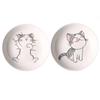 2pcs Originality Cartoon Cat Ceramics Plate Children Tableware Fruits Disc Steak Dish Breakfast Fruit Tray Dinner Plates