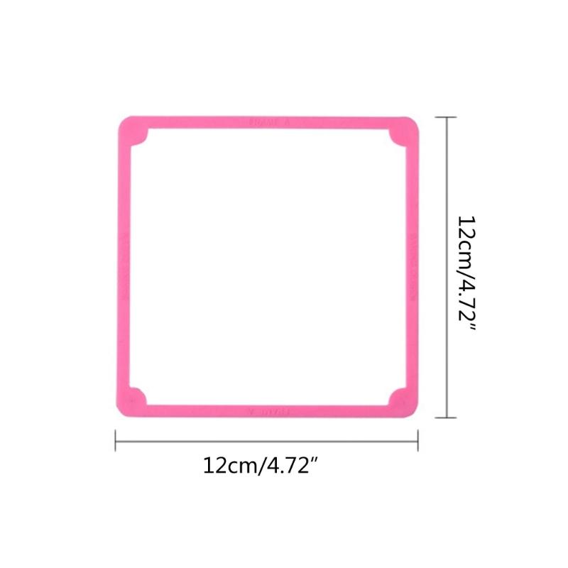 Convenient Cookie Stamp Frame Creative Biscuit Printing Mould Holder Cake Stencil Spray Mold Fixing Frames Baking Tools
