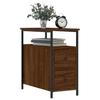 Nightstands 2 Pcs Brown Oak Look 30 X 60 X 60 Cm Engineered Wood