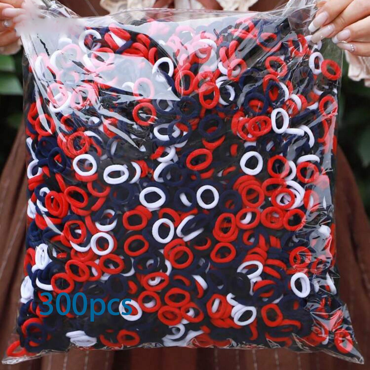 

300Pcs Mini Hair Ties for Toddler Girls Tiny Baby Girls,Infant Hair Ties,Kids Hair Ties Bands and Baby Girls Ponytail Holders Size fits all