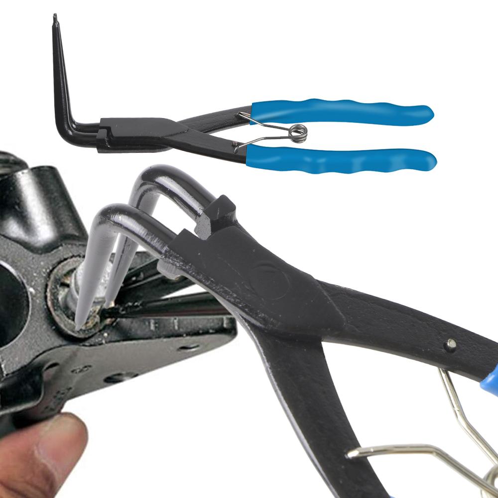 90 Degrees Bending Pliers Snap-Ring Pliers Heavy-duty Cylinder Internal Ring Remover Long Nose 90° Bent