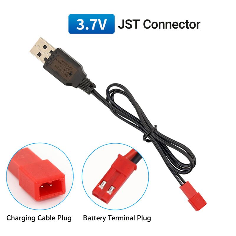 Universelles USB 3,7V 500mA Akku-Ladegerät-Paket JST KET EL Roter Buchsenstecker für mehrere kleine elektronische Geräte