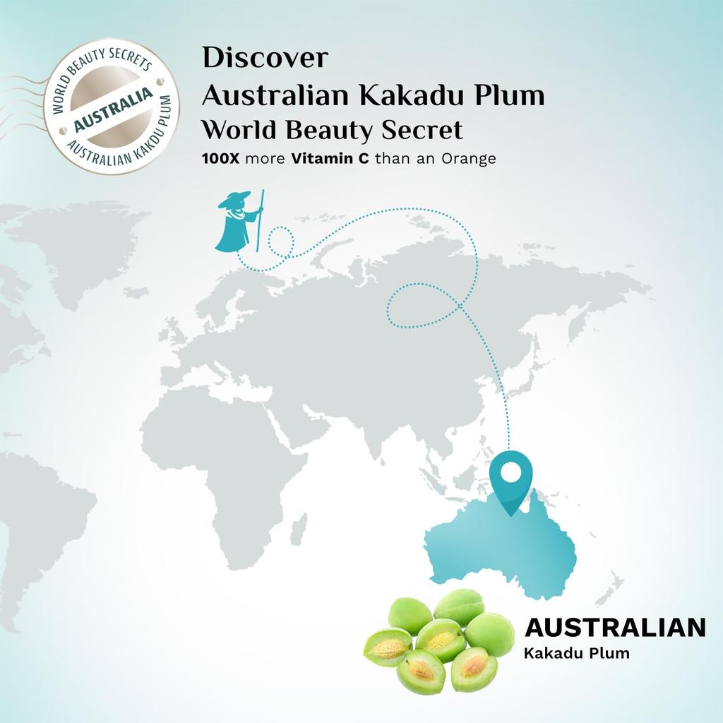 Pilgrim Vitamin C Detan & Brightening Facial Kit with Kakadu Plum for Glowing Skin 5ml Serum