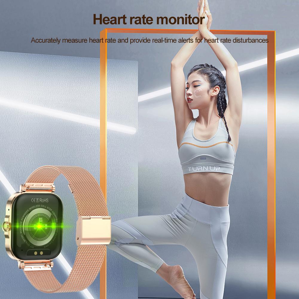 Dámské chytré hodinky SACOSDING 2025 Bluetooth Call 1,75palcová dotyková obrazovka chytré hodinky pro ženy Monitorování zdraví IP68 Vodotěsné Fitness