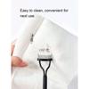 1/2Pcs Ergonomic Eyelash Comb Separator - Curved Comb Belt with Dust Cover Clear Root Styling Tool for Eyelashes