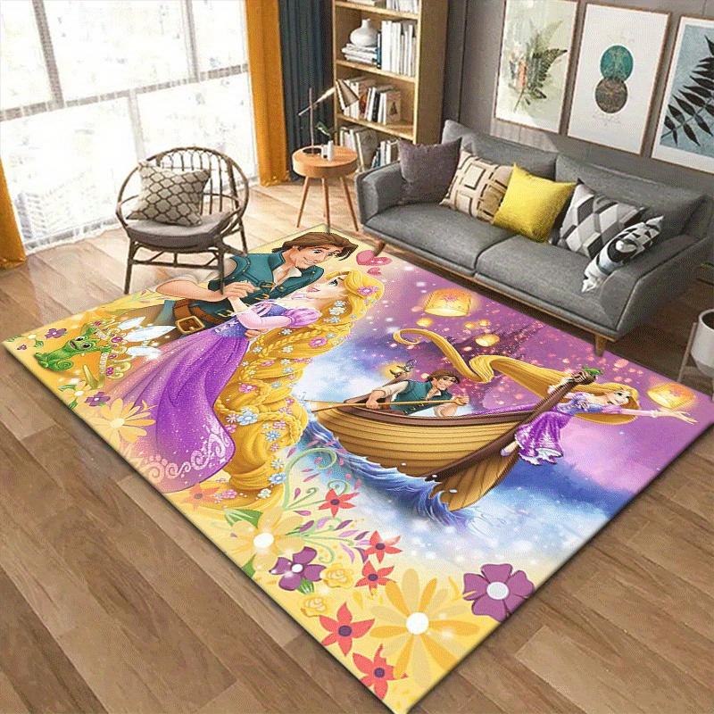 1pc Tangled Pattern Area Rug Soft Flannel Floor Mat for Living Room, Office, Bedroom and Carpet, Sofa Coffee Table Floor Mat