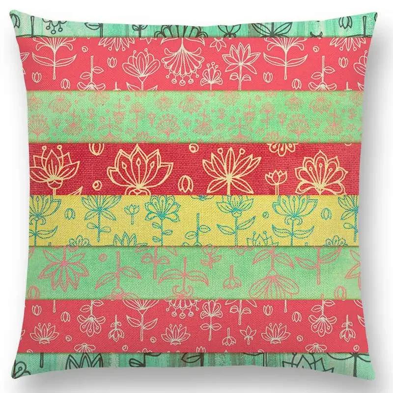 New Abstract Iridescent Stripes Bubbles Pastel Rainbow Geometric Painting Watercolor Sofa Throw Pillow Case Car Cushion Cover