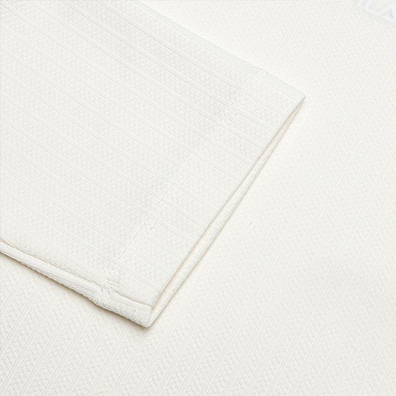 Fila Simple Round Neck Solid Color Pullover Long Sleeve Sun Protection T-Shirt Women Tops Fog-Lotus-White F11W513205F-IV