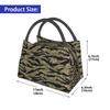 Tiger Stripe Print Thermal Lunch Bag Women Men Large Capacity Reusable Waterproof Insulated Lunch Box for Travel Picnic Work