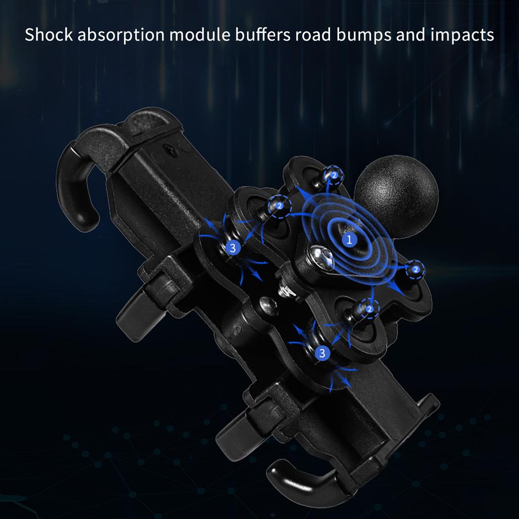 Motorcycle Phone Mount, 360 degrees  Rotatable   Bike Phone Holder Motorcycle Handlebar Phone Bracket for 4  -6.7   Phones