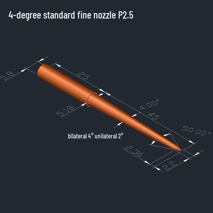 Extra Long EDM Electrode Rod for Submarine Gate Injection - Purple and Tungsten Copper