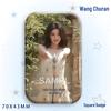 Wang Churan Star Support Badge: Square Laser Tinplate Brooch Ornament